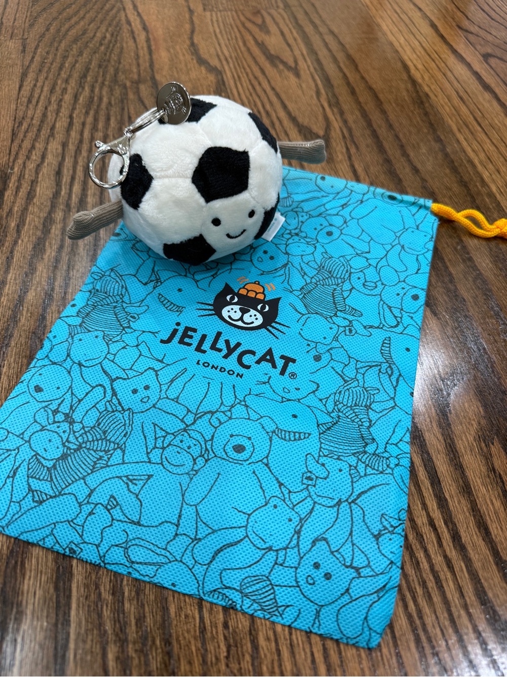 Jellycat Amuseables Sports Soccer Bag
Charm keychain